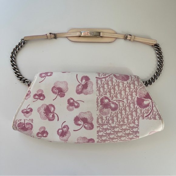 DIOR Pink Cherry Blossom Shoulder Bag / DIOR Pink Floral Shoulder Bag - Picture 10 of 12